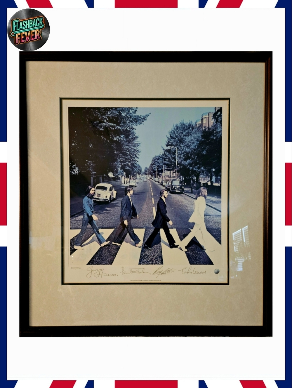 THE BEATLES Signed Print W/COA • ABBEY ROAD